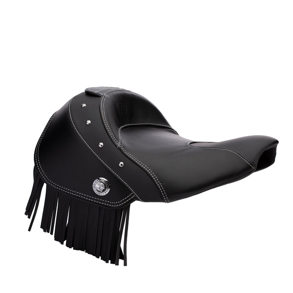 Genuine Leather Heated Rider Seat -Black