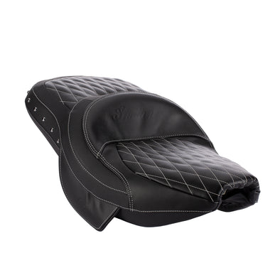 Genuine Leather Extended Reach Heated Seat - Black