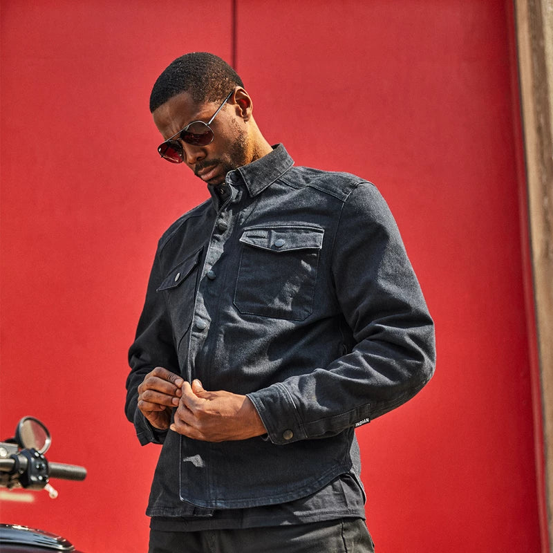 Men's Canyon Denim Overshirt Black – Indian Motorcycle Australia