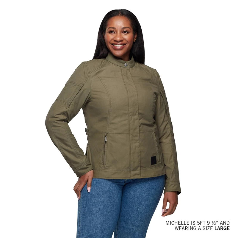 Ladies green wax jacket shop