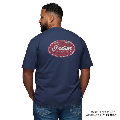 Men's Oval Logo T-Shirt, Navy