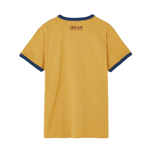 Men's Watercolor Ringer T-Shirt - Yellow