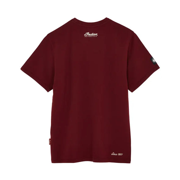 Men's Distressed Block Logo T-Shirt - Port