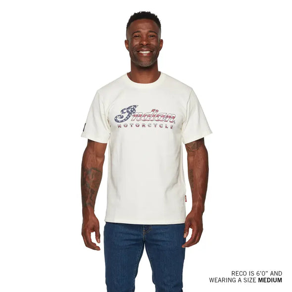 Men's USA Script Logo T-Shirt - White