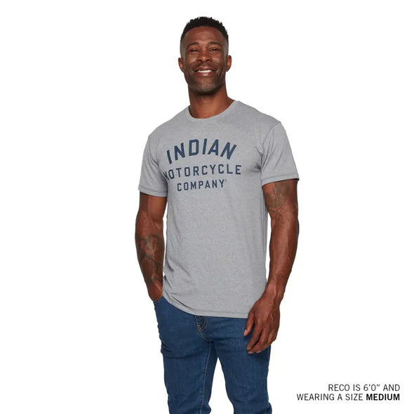 Men's Athlete Logo Print T-Shirt - Gray