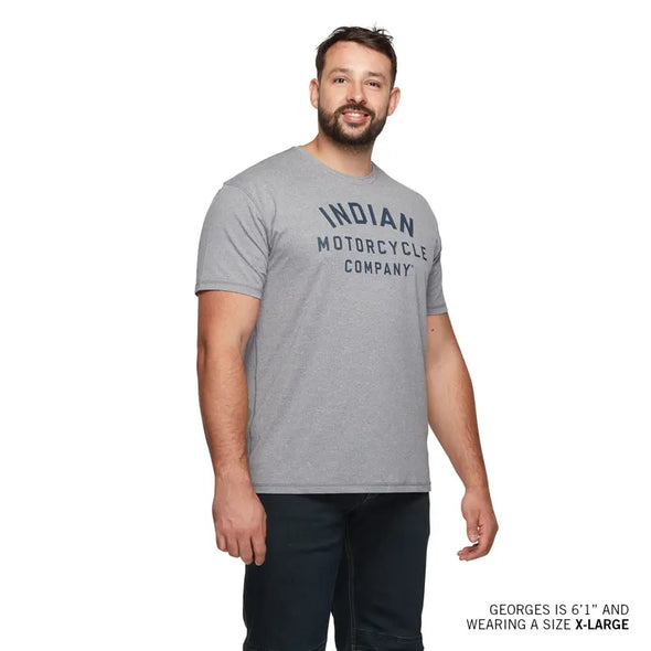 Men's Athlete Logo Print T-Shirt - Gray