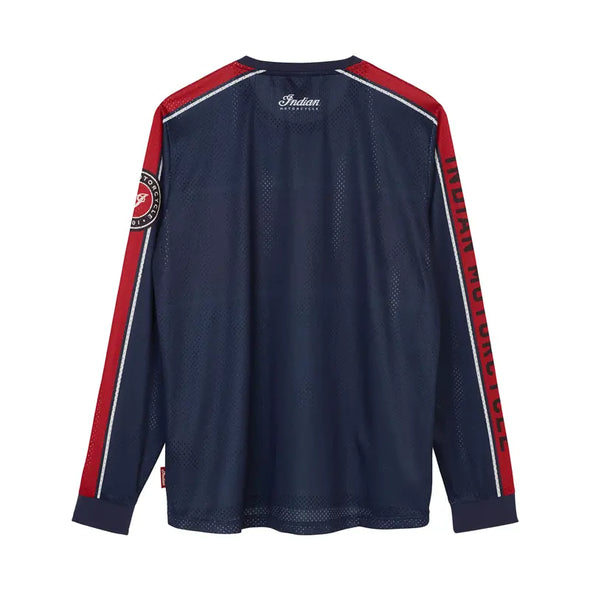 Men's Script Performance Long Sleeve T-Shirt - Navy