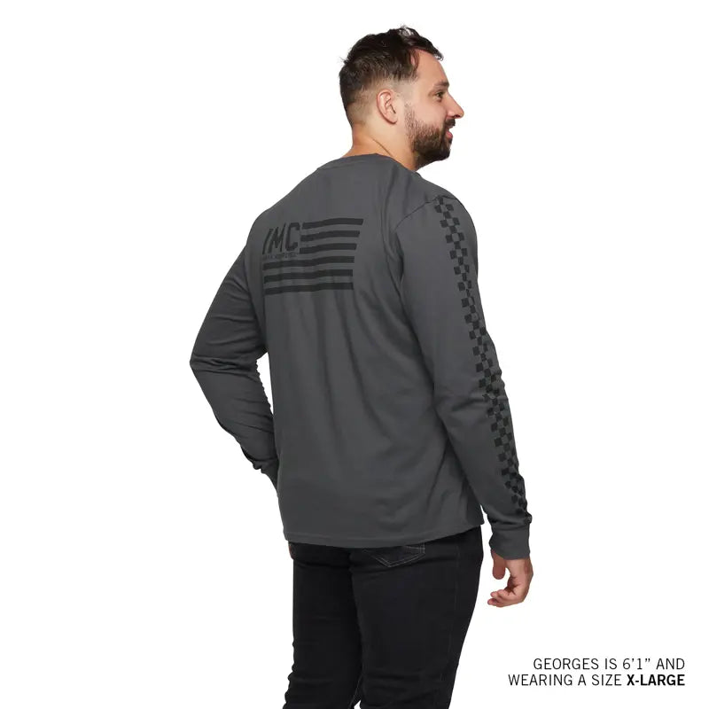 Men’s IMC Racing Long Sleeve T-Shirt - Gray – Indian Motorcycle