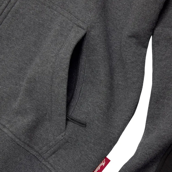 Men's Colorblock Script Hoodie - Gray