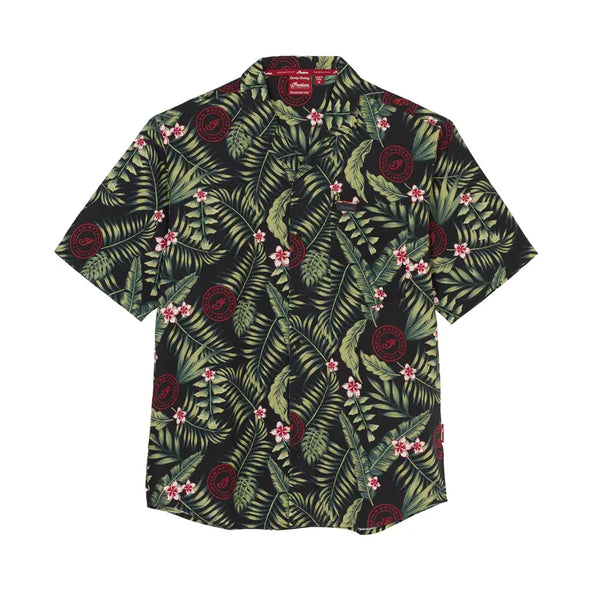 Men's Tropical Print Shirt - Green