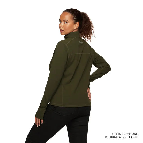 Women's Athlete Script Logo Top - Green