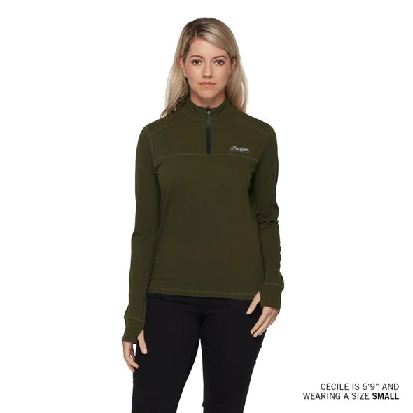 Women's Athlete Script Logo Top - Green