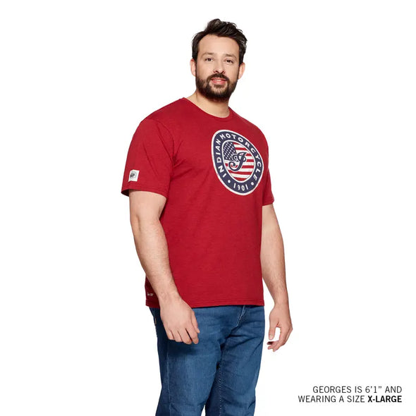 Men's USA Flag Logo T-Shirt - Red