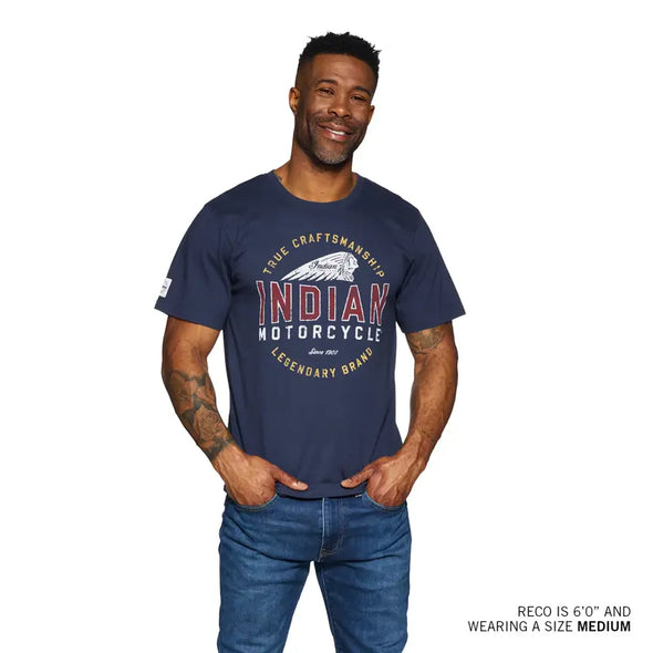 Men's True Craftsmanship Headdress T-Shirt - Navy