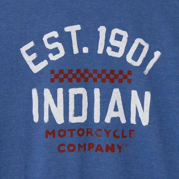 Men's Est 1901 Checked T-Shirt - Blue