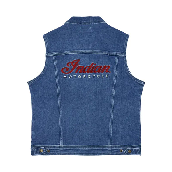 Women's Portland Denim Vest, Blue