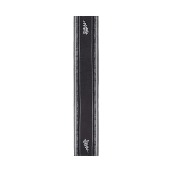 Headdress Cotton Linen Scarf, Black