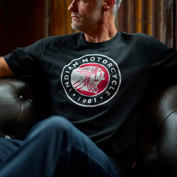 Men's Headdress Icon T-Shirt, Black