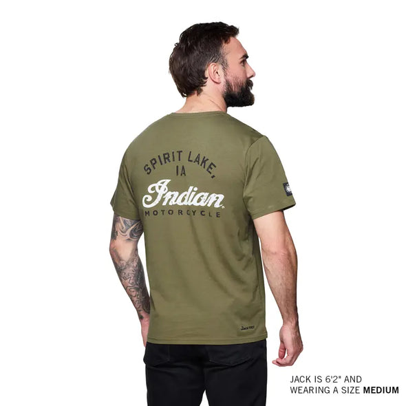 Men's Spirit Lake IA Pocket T-Shirt, Green