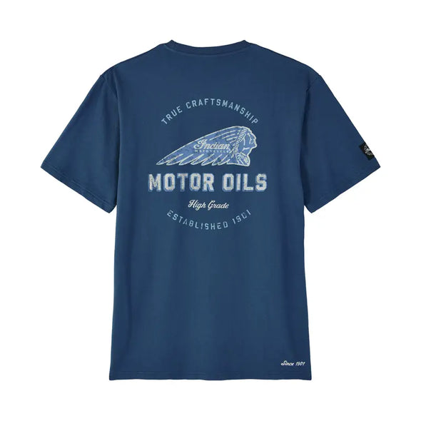 Men's Motor Oils Pocket T-Shirt, Blue