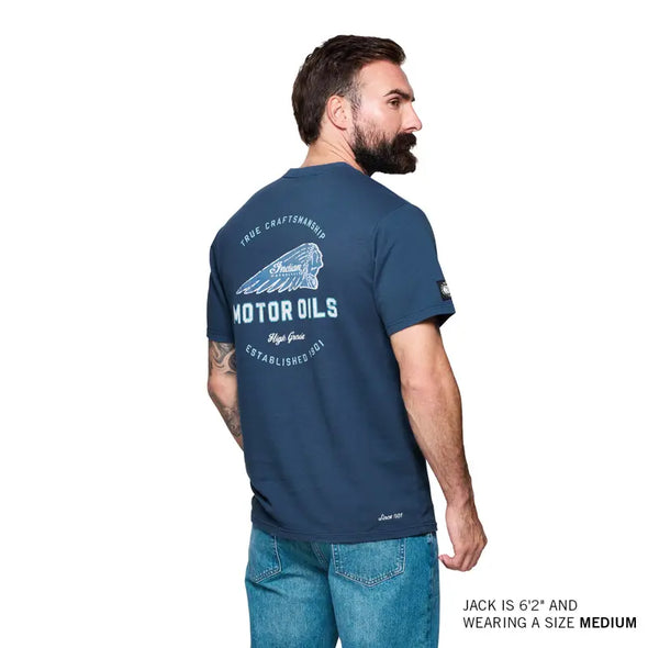 Men's Motor Oils Pocket T-Shirt, Blue
