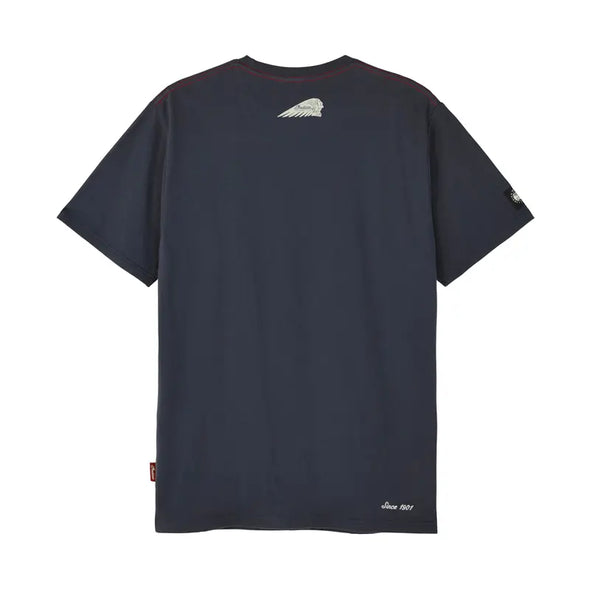 Men's 2 Color Script Logo T-Shirt, Navy