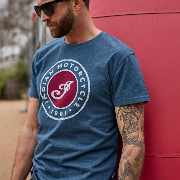 Men's I Script Watercolor T-Shirt, Blue