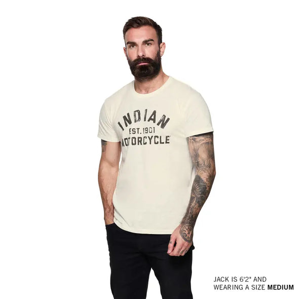 Men's EST. 1901 Block Printed T-Shirt, White
