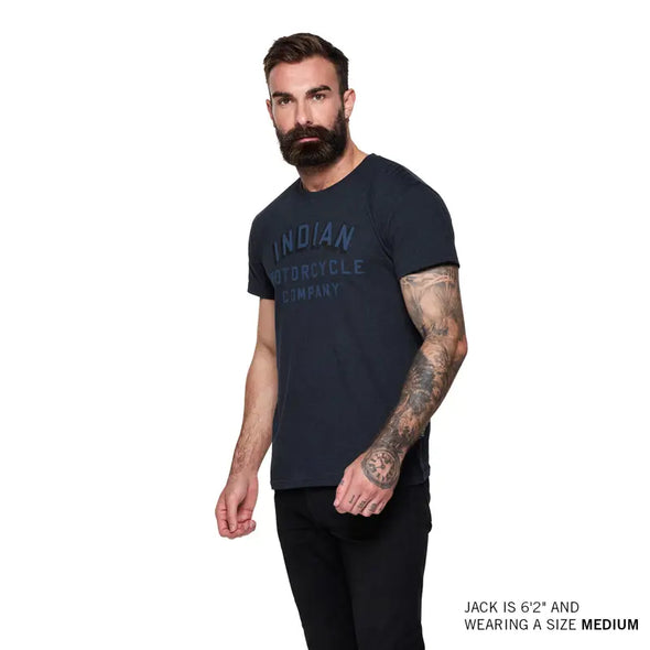 Men's Tonal Block Logo T-Shirt, Navy
