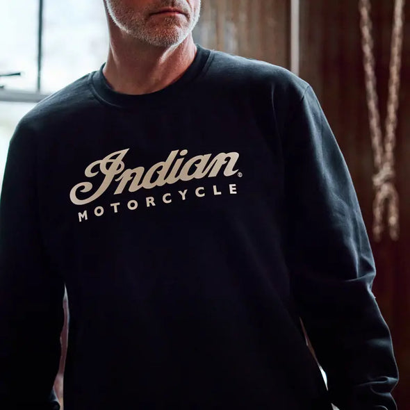 Men's Essential Script Logo Sweatshirt, Black