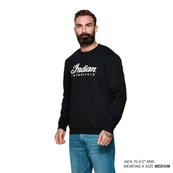 Men's Essential Script Logo Sweatshirt, Black