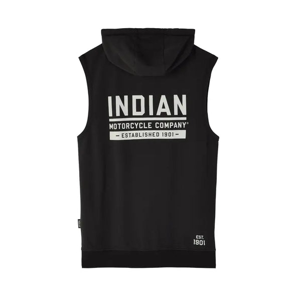 Men's Sleeveless Established 1901 Hoodie, Black