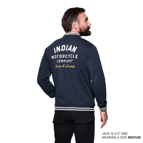 Men's Embroidered Parts & Service Bomber, Navy