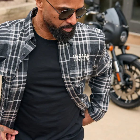 Men's San Antonio Plaid Shirt, Black