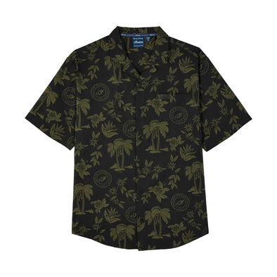 Men's Palm Print Script Icon Shirt, Green