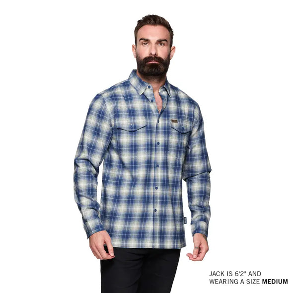 Men's Pasadena Plaid Shirt, Blue