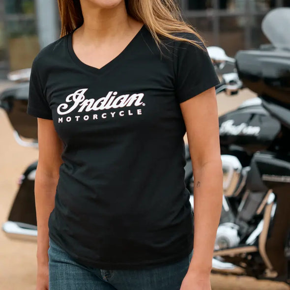 Women's Essential Script Logo T-Shirt, Black