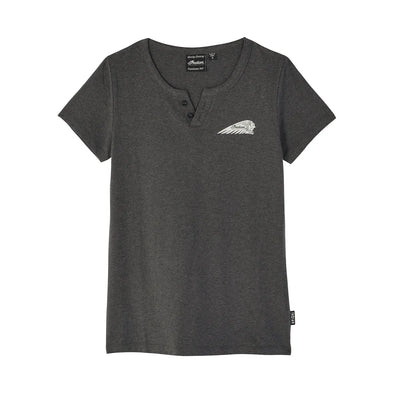 Women's Block IMC Circle Henley T-Shirt, Gray