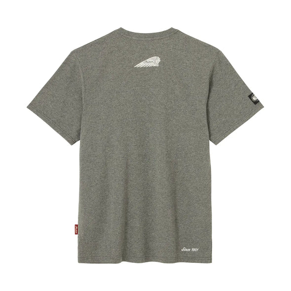 Men's Indian Motorcycle Marl Logo T-Shirt, Gray
