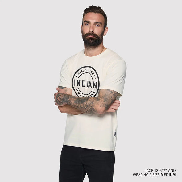 Men's Circle Block Logo T-Shirt, White