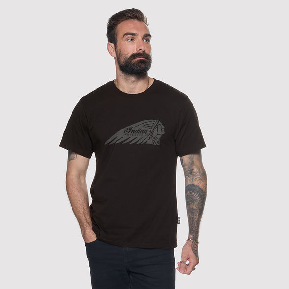 Men's Headdress Printed T-Shirt, Black