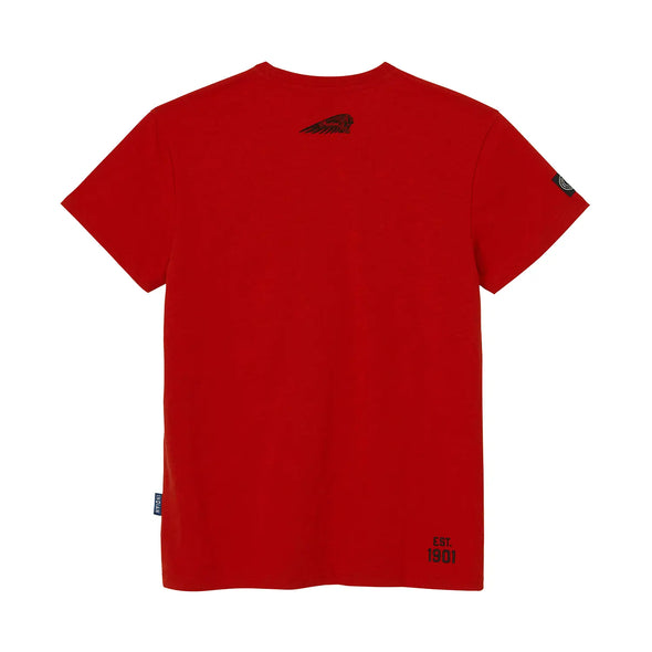 Men's Arched Block Logo T-Shirt, Red