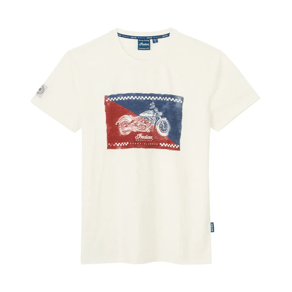 Men's Scout Classic Checked T-Shirt, White