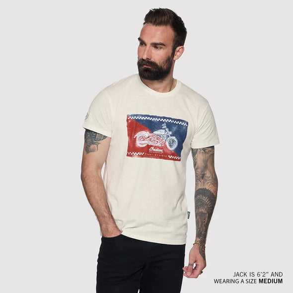 Men's Scout Classic Checked T-Shirt, White