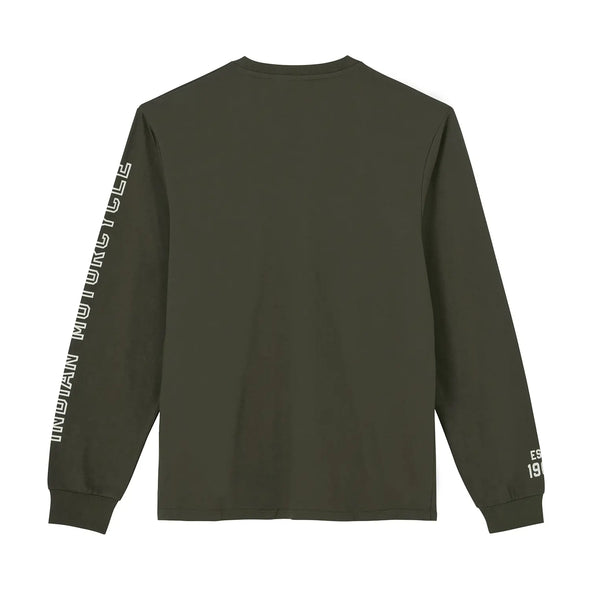 Men's Logo Sleeve Printed Long Sleeve T-Shirt, Green