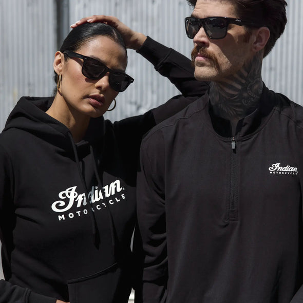 Men's Essential Quarter Zip Top, Black