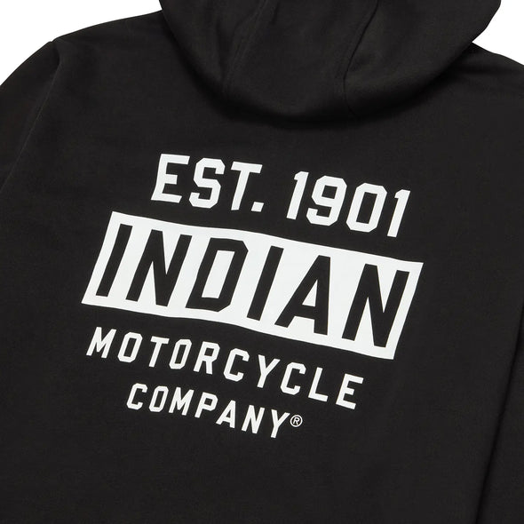 Men's Est 1901 Indian Motorcycle Hoodie, Black