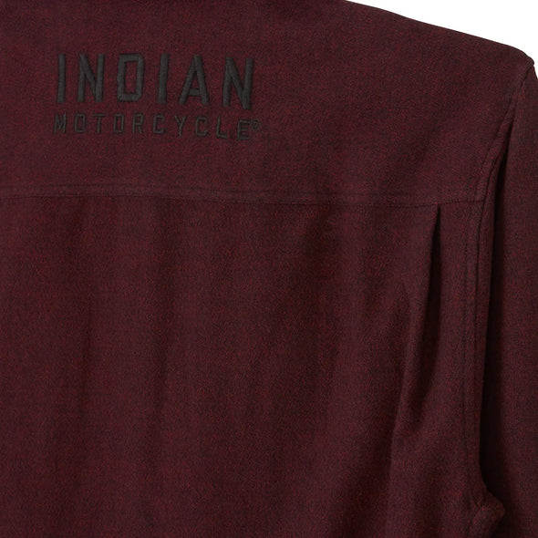 Men's Flannel Twill Shirt, Red