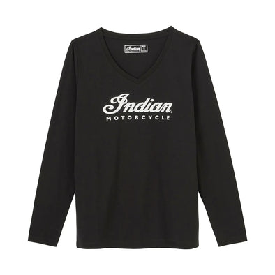 Women's Essential Script Logo Long Sleeve T-Shirt, Black