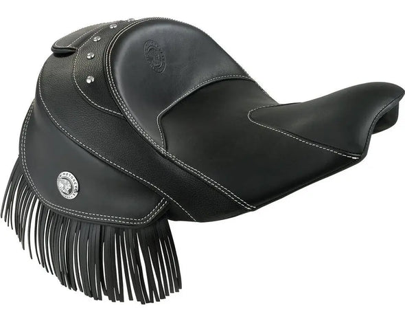 Genuine Leather Reduced Reach Heated Solo Seat, Black